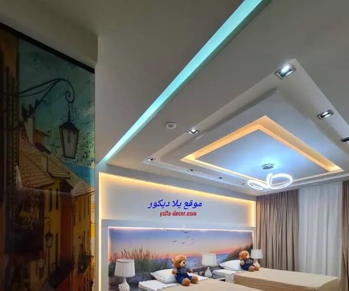 ديكورات اسقف غرف نوم اطفال 2024
